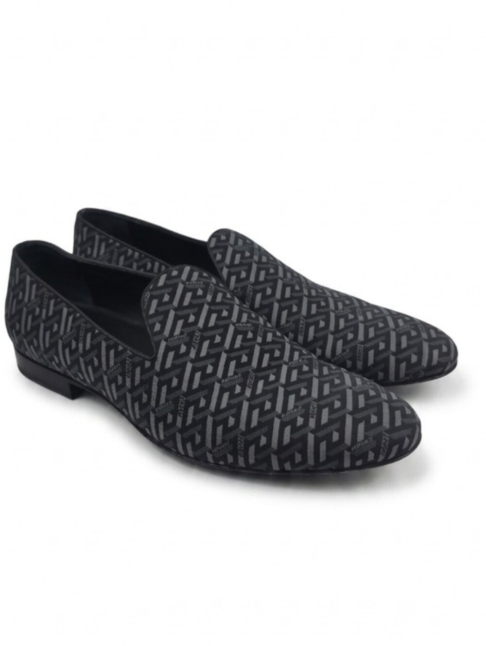 Versace La Greca Jacquard Loafers Men's Shoes Size EU 46-US 13